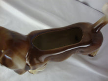 Load image into Gallery viewer, Vintage Ceramic Bassett Beagle Hound Planter 12&quot; Length
