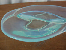 Load image into Gallery viewer, Vintage Duncan Miler Blue Opal Shallow Divided Bowl Dish
