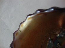 Load image into Gallery viewer, Vintage Northwood Amethyst Carnival Strawberry with Basket Weave Exterior Bowl
