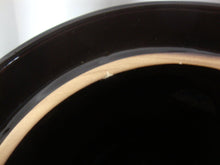 Load image into Gallery viewer, Vintage Brown 5 Liter Stoneware Fermenting Crock with Lid and Weights
