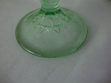 Load image into Gallery viewer, Vintage Tiara Indiana Chantilly Green Glass Footed Mug Cups Set of 6 *One Chipped*
