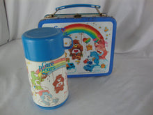 Load image into Gallery viewer, 1983 American Greetings Care Bears Metal Kids Lunchbox with Thermos
