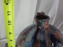 Load image into Gallery viewer, Folk Art Marvin Bailey Potter Multi Streaked Pointy Ear Toothy Mouth Ugly Face Jug
