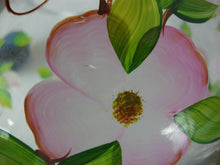 Load image into Gallery viewer, Vintage Handpainted Apple Blossom Clear Glass Cookie Biscuit Jar with Lid
