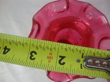 Load image into Gallery viewer, Fenton 2003 Handpainted Signed Cranberry Floral Small Vase
