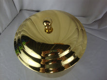 Load image into Gallery viewer, Vintage Copper Craft Brass Ice Bucket White Ceramic Liner and Brass Lid
