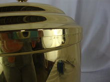 Load image into Gallery viewer, Vintage Copper Craft Brass Ice Bucket White Ceramic Liner and Brass Lid
