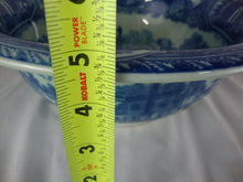 Load image into Gallery viewer, Vintage Victoria Ware Ironstone Flow Blue City Scene Wash Basin and Pitcher Set
