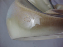 Load image into Gallery viewer, Vintage Hull Pottery Parchment Pine Cone Cornucopia Vase
