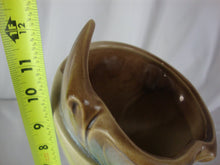 Load image into Gallery viewer, Vintage Hull Pottery Parchment Pine Cone Cornucopia Vase
