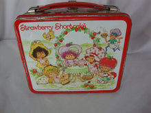 Load image into Gallery viewer, 1981 Strawberry Shortcake Metal Kids Lunchbox with (Damaged) Thermos
