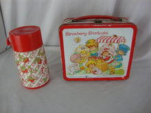 Load image into Gallery viewer, 1981 Strawberry Shortcake Metal Kids Lunchbox with (Damaged) Thermos
