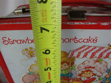 Load image into Gallery viewer, 1981 Strawberry Shortcake Metal Kids Lunchbox with (Damaged) Thermos
