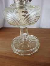 Load image into Gallery viewer, Vintage Aladdin Washington Drape Clear Glass Oil Lamp with Chimney Imperfect
