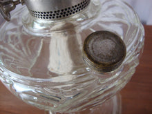 Load image into Gallery viewer, Vintage Aladdin Washington Drape Clear Glass Oil Lamp with Chimney Imperfect
