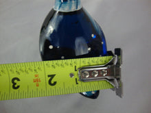Load image into Gallery viewer, Vintage Fenton Indigo Blue Glass Handpainted Winter Goose Figurine
