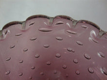 Load image into Gallery viewer, Vintage Purple Amethyst Controlled Bubble Scallop Shell Ashtray Candy Dish Bowl
