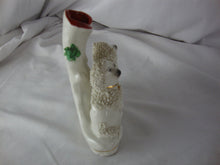 Load image into Gallery viewer, Antique Staffordshire England Spaghetti Poodle Spill Vase with Quill Ink Pen Holder
