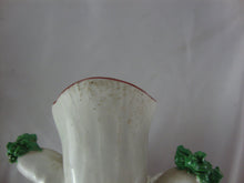 Load image into Gallery viewer, Antique Staffordshire England Spaghetti Poodle Spill Vase with Quill Ink Pen Holder
