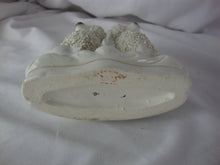 Load image into Gallery viewer, Antique Staffordshire England Spaghetti Poodle Spill Vase with Quill Ink Pen Holder
