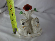 Load image into Gallery viewer, Antique Staffordshire England Spaghetti Poodle Spill Vase with Quill Ink Pen Holder
