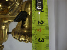 Load image into Gallery viewer, Vintage Brass Four Arm Bell Ceiling Mount Light Fixture UNTESTED
