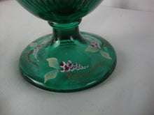 Load image into Gallery viewer, Vintage Fenton New Century Green Purple Handpainted Signed Decor Glass Basket
