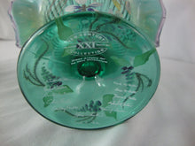 Load image into Gallery viewer, Vintage Fenton New Century Green Purple Handpainted Signed Decor Glass Basket
