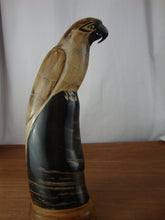 Load image into Gallery viewer, Vintage Hand Carved Painted Parrot Figurine
