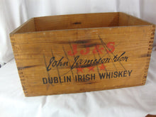 Load image into Gallery viewer, Vintage Jameson Whiskey Wood Crate US Military NCO Club Germany Stamp
