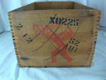 Load image into Gallery viewer, Vintage Jameson Whiskey Wood Crate US Military NCO Club Germany Stamp

