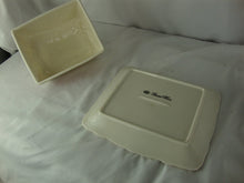 Load image into Gallery viewer, Vintage Bristol House Red Floral Cheese Butter Dish with Angled Dome Lid
