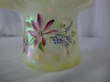 Load image into Gallery viewer, Vintage Fenton Art Glass Handpainted Topaz Glass Small Decor Basket
