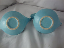 Load image into Gallery viewer, Art Decor Tyupe Pottery Baby Blue Creamer and Sugar Set
