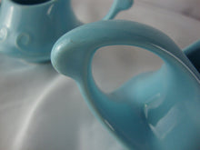 Load image into Gallery viewer, Art Decor Tyupe Pottery Baby Blue Creamer and Sugar Set
