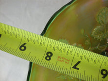 Load image into Gallery viewer, Antique Millersburg Fenton Green Carnival Blackberry Wreath Scallop Edge Bowl
