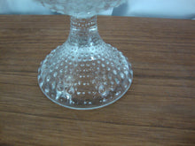 Load image into Gallery viewer, Vintage Duncan Miller Clear Hobnail Pedestal Rose Bowl Vase Set of 2
