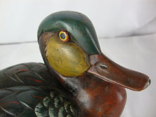 Load image into Gallery viewer, Vintage Miguel Ruelas Signed Hand Carving Sitting Duck Figurine
