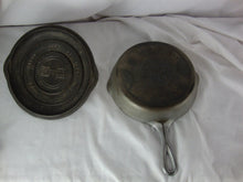 Load image into Gallery viewer, Vintage Griswold Large Block No 6 699A Cast Iron Skillet with Self Basting Lid UNRESTORED
