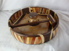 Load image into Gallery viewer, Handcrafted Signed Wood Nutcracker Bowl with Cracker Hammer

