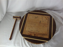 Load image into Gallery viewer, Handcrafted Signed Wood Nutcracker Bowl with Cracker Hammer
