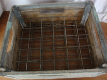Load image into Gallery viewer, Vintage University of Georgia Creamery Wood Metal 30 Slot Half Pint Bottle Carry Crate
