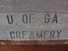 Load image into Gallery viewer, Vintage University of Georgia Creamery Wood Metal 30 Slot Half Pint Bottle Carry Crate
