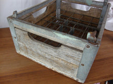 Load image into Gallery viewer, Vintage University of Georgia Creamery Wood Metal 30 Slot Half Pint Bottle Carry Crate
