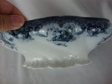 Load image into Gallery viewer, Antique W Adams Rosetta Blue Transferware Covered Casserole Serving Dish

