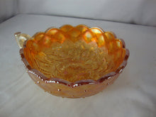 Load image into Gallery viewer, Vintage Imperial Glass Marigold Carnival Glass Pansy Motif Nappy Bowl
