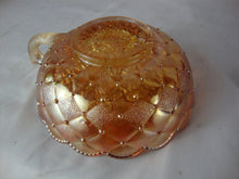 Load image into Gallery viewer, Vintage Imperial Glass Marigold Carnival Glass Pansy Motif Nappy Bowl

