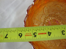 Load image into Gallery viewer, Vintage Imperial Glass Marigold Carnival Glass Pansy Motif Nappy Bowl
