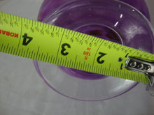 Load image into Gallery viewer, Vintage White Cristal Italy Purple White Swirl Blown Glass Pedestal Vase
