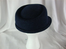 Load image into Gallery viewer, Liz Clairborne 100% Wool Navy Blue Women&#39;s Dress Hat
